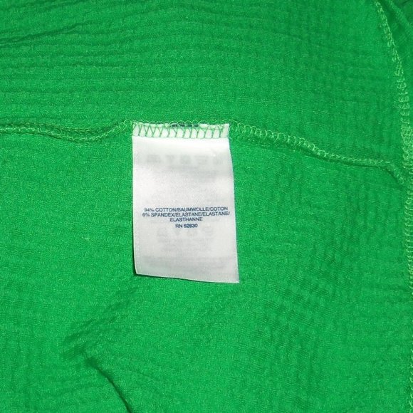 Land's End Green Seersucker Top Shirt - Women’s XS - Picture 8 of 9